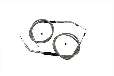 Stainless Steel Throttle and Idle Cable Set