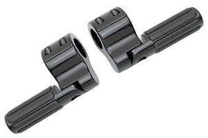 Black Rubber Strip Style Footrests Fits all 1 1/4" Bars