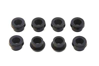 Black rubber bushing shock stud conversion allows use of shocks with 1/2