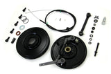 Chrome brake backing plate kit FITS: UL 1936-1948 EL 1936-1940 FL 1941-1948