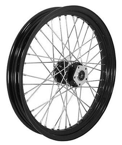 Black Hub & Rim with Chrome Spokes 23" x 3.00, 3/4" Timken style bearing