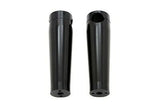 Black 6" solid billet riser set features hourglass shape