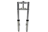 Fork Assembly with Polished Sliders 8" Over Stock