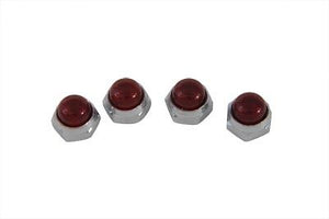 ROCKER ARM SHAFT END CAPS, RED