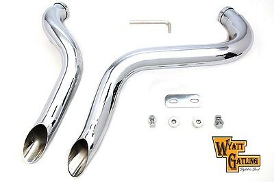 Chrome LAF exhaust header set, 2