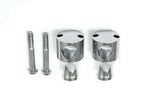 3" Solid Billet Chrome, For 1-1/4" Handlebars Riser Kit, 1/2"-13 UNC Threads