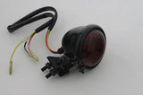 LED round Black tail lamp/light, red lens includes 2 bolt adjustable base mount