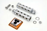 Chrome Combat Shooter Style Footpeg Set Fits: All models with female mounting