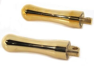 Brass Contour Footpeg Set, Fits All H-D models w/ female mounting block