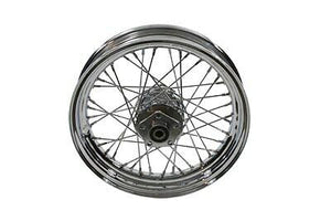 Wheel 16" X 3.00" chrome rim, chrome hub, 40 chrome Spokes for H-D 1986-1996