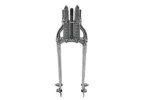 28" Offset Spring Fork Assembly Chrome