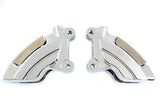 Chrome Front 4 Piston Caliper Set