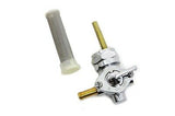 Chrome Petcock w Nut & 90° Left Outlet replaces OEM No: 62169-81 for 1975-1994