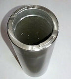 7" Long Straight Billet Steel Steering Neck w/ Internal-Type Fork Stop Tabs