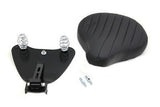 Black Leather Solo Seat with Mount Kit