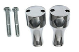 4" Solid Billet Chrome, For 1-1/4" Handlebars Riser Kit, 1/2-13UNC Threads