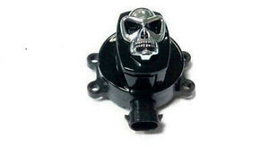 Black Ignition Switch with Chrome Skull