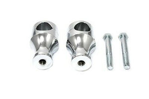 3" Solid Billet Chrome, For 1-1/4" Handlebars Riser Kit, 1/2"-13 UNC Threads