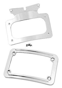 V-FACTOR CURVED LICENSE PLATE FRAMES FOR TOURING MODELS Replaces OEM#67900008