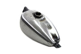 Chopper Peanut Gas Tank, 2.0 gallons fits 1-1/2" frame tubing, 1/4" NPT Petcock