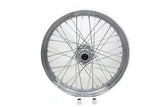 Front 23" x 3.00" wheel, chrome spokes/hubs/rim, Fits FXST 1996-99, FLSTS '96-99