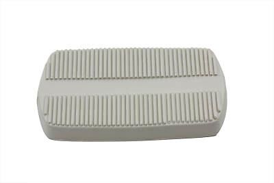 BRAKE PEDAL RUBBER, WHITE, Replaces OEM No: 36964-67, Fits Harley FL 1965-1984