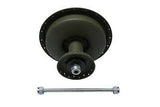 Olive Drab Front wheel hub for 45 includes drum, axle nuts, & internal bearings