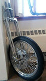 2" Over Chrome Springer Forks,Brake,Axle Front End Kit w 21" Tire @ 80-Spoke Rim