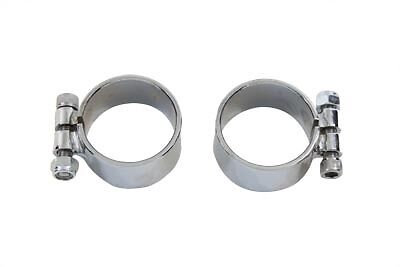 ALLEN EXHAUST CLAMP SET, CHROME