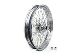 Front 23" x 3.00" wheel, chrome spokes/hubs/rim, Fits FXST 1996-99, FLSTS '96-99