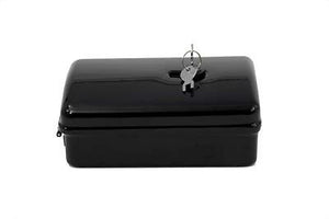 Black rectangular tool box is for the right side and includes keys