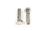 Chrome breather bolt set,1/2 X 13 thread x 1-3/4" long, Fits H-D 1992-1999