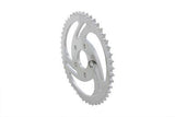 Chrome Flat Rear Chain Drive Sprocket 51T, PRE-2000 H-D Wheels w/2" Hub Ring