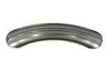 Round profile chopper raw fender, 6" wide, ribbed type British Style center bead