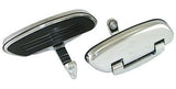 Passenger Footboards w Chrome Pans & Mount Kit Fits Touring Models 1993/Later