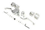 Chrome Handlebar Control Kit fits FLST/FXST 2007-2010,9/16" bore master cylinder