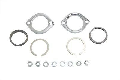 Exhaust flange kit w snap rings & tapered mesh gaskets replaces OEM No: 65328-83