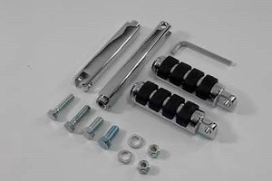 Chrome highway bar kit with extension bars and cats paw foot pegs. XL 1986-2003