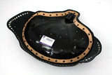 Solo black leather seat, black skirt w orange rosettes & nickel spots, FL '41-84