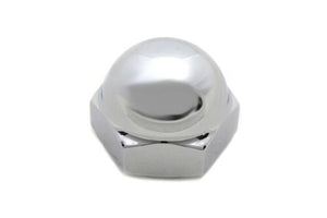 1"-24 Chrome Acorn Steering Stem Top Nut, Fits Harley Big Twin's w/1" neck post