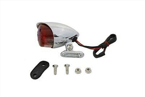 Mini (Approx. 3-1/2" X 2-1/2") Round 12 Volt Brake & Tail Lamp w red lens