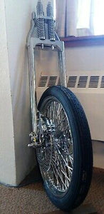 Complete 2" Over Springer Front End Kit w 21" Tire,Rim,Bars,Headlight,Fender,Etc