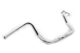 Chrome 1-1/4" round ape style 12" Bagger Ape Style Handlebar for FLT 2008-UP
