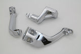 FXR 1982-1994 Chrome Driver Replica Footpeg Mount Set for male style pegs