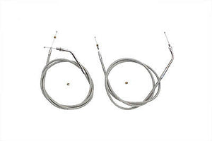 Stainless Steel Throttle and Idle Cable Set