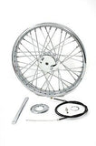 19" Mini-Drum Brake Chopper 40-Spoke Front Wheel w/3" Wide Hub & 5/8" Bearings