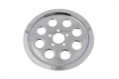 Chrome outer pulley cover for 70 tooth pulley w 1.125