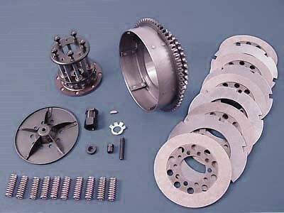 Clutch pack kit, 4-speed models incl clutch drum fits FL 1970-1984