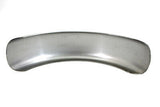7" Round custom smooth rear fender has beaded edge and end and raw finish