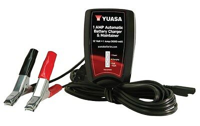 Yuasa AUTOMATIC 1 AMP BATTERY CHARGER Reaches 14.4 volt peak then switches